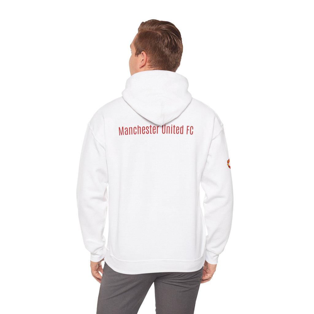 Manchester United FC Logo Hoodie Minimal Crest Pullover - Etna Gift