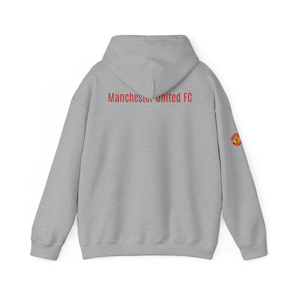 Manchester United FC Logo Hoodie Minimal Crest Pullover - Etna Gift