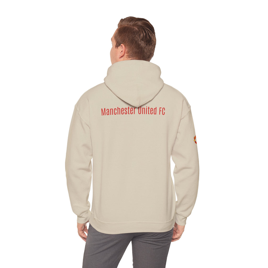Manchester United FC Logo Hoodie Minimal Crest Pullover - Etna Gift