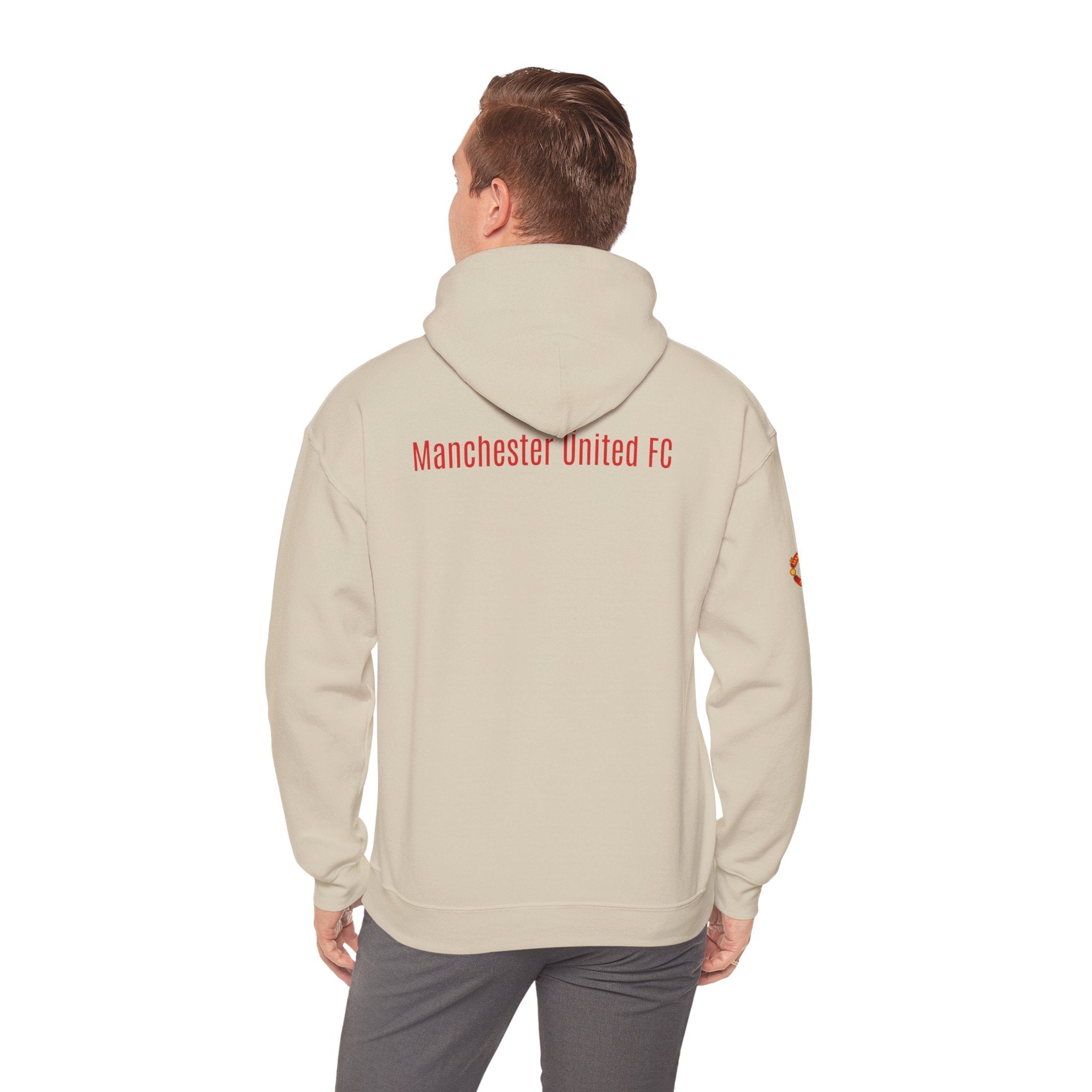 Manchester United FC Logo Hoodie Minimal Crest Pullover - Etna Gift