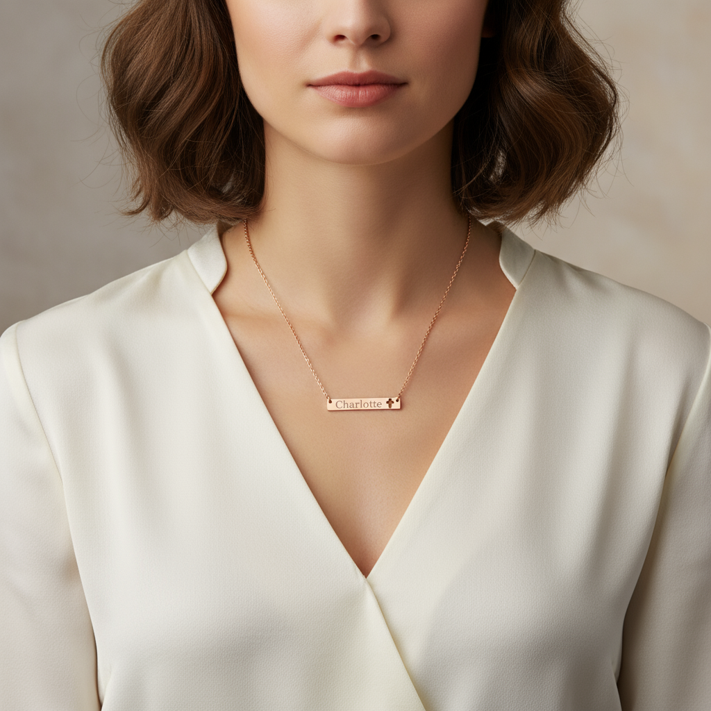 Name Necklace 925 Sterling Silver Handmade Name Necklace