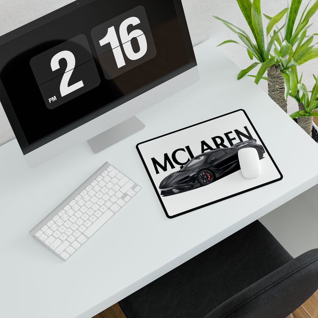McLaren Supercar Desk Mat — Black Sports Car Gaming Mousepad - Etna Gift