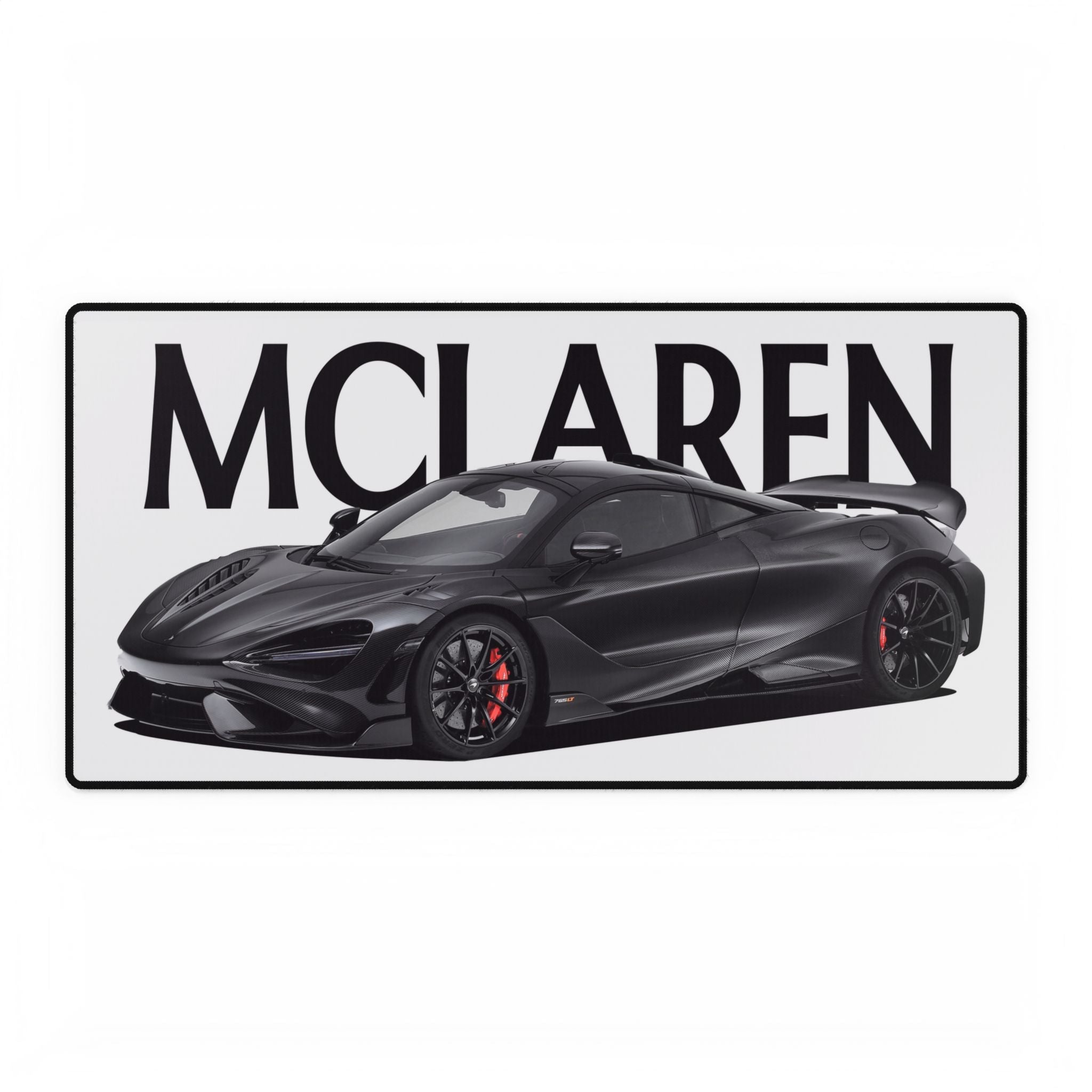 McLaren Supercar Desk Mat — Black Sports Car Gaming Mousepad - Etna Gift