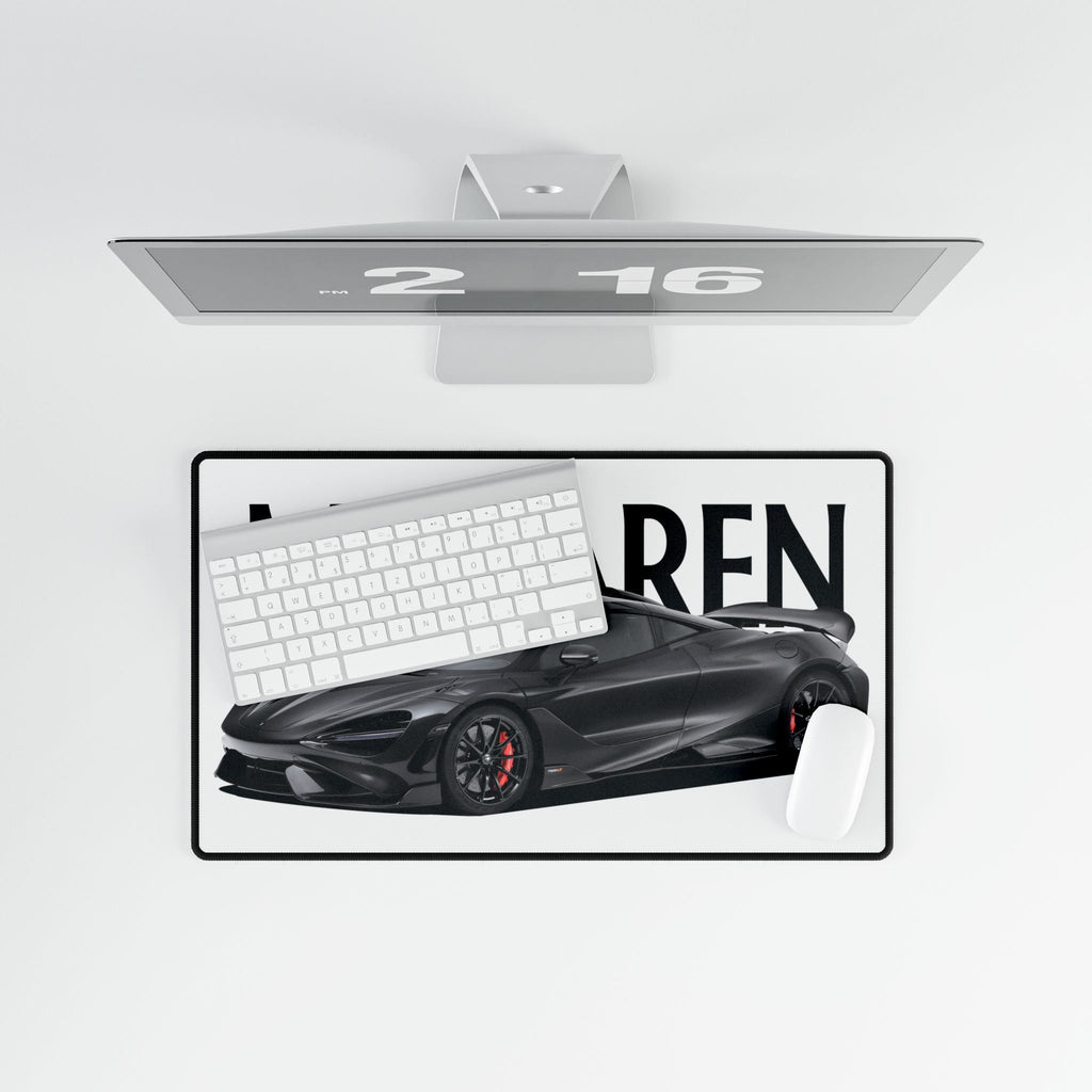 McLaren Supercar Desk Mat — Black Sports Car Gaming Mousepad - Etna Gift