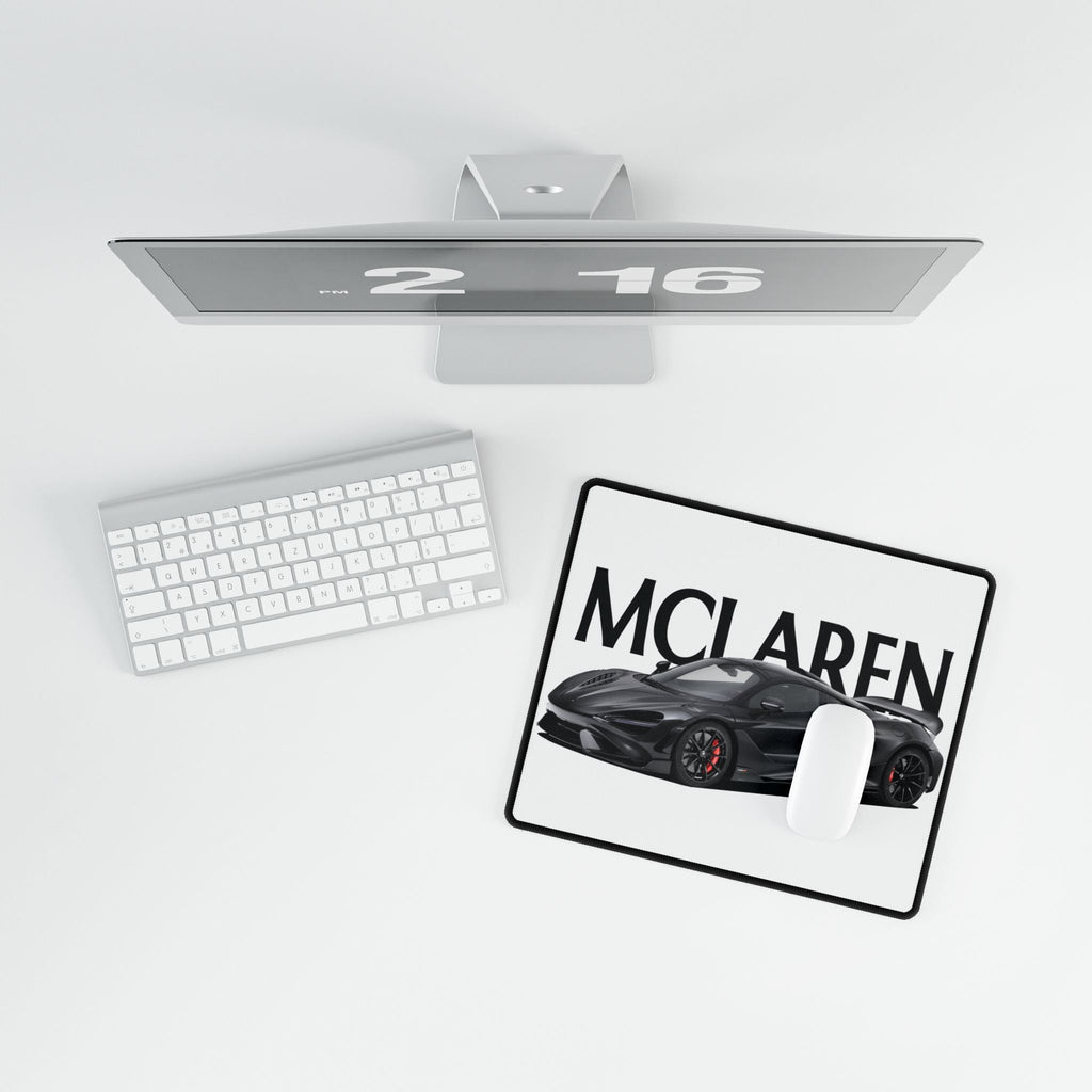 McLaren Supercar Desk Mat — Black Sports Car Gaming Mousepad - Etna Gift