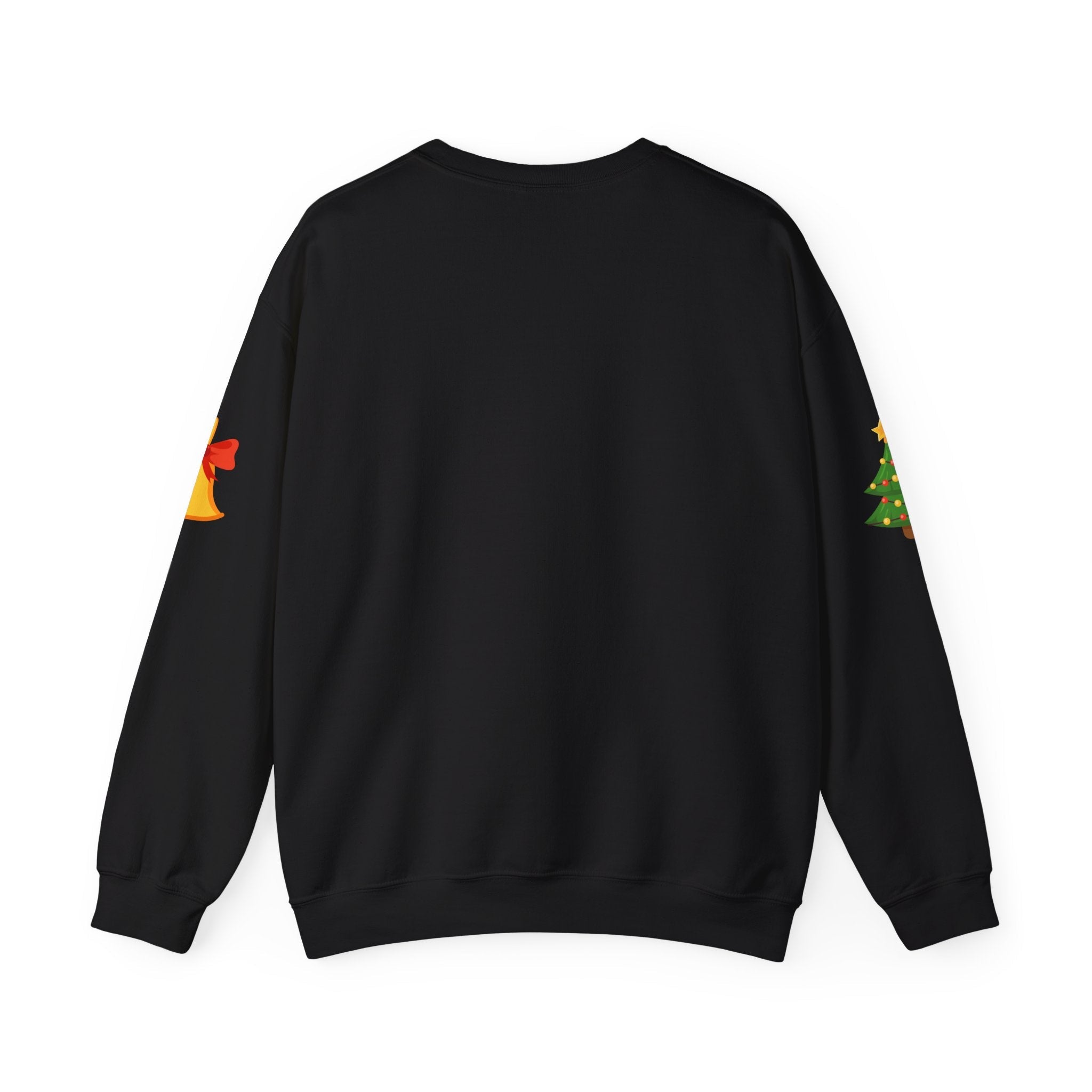 Merry Christmas script candy cane Sweatshirt | Christmas tree sleeve design - Etna Gift