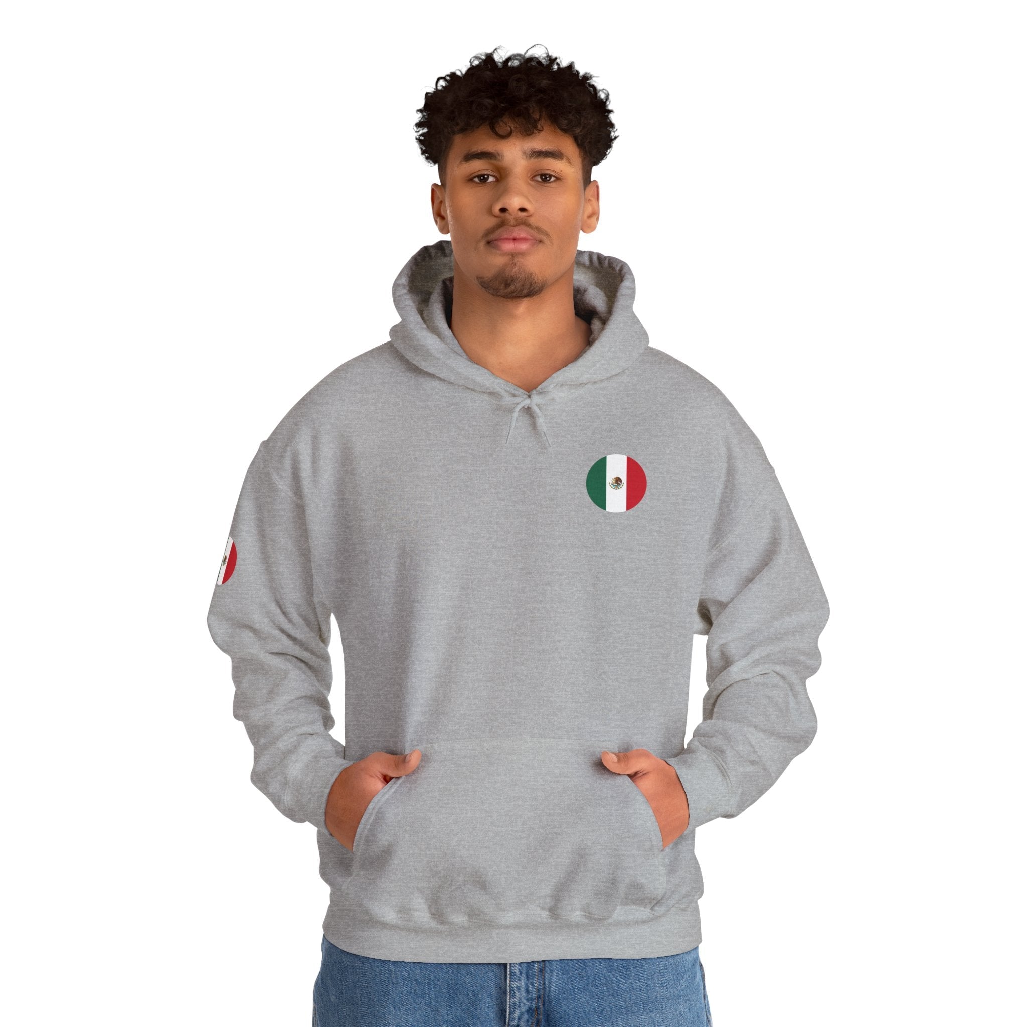 Mexico Flag Hoodie Minimal Mexican Pride Pullover - Etna Gift