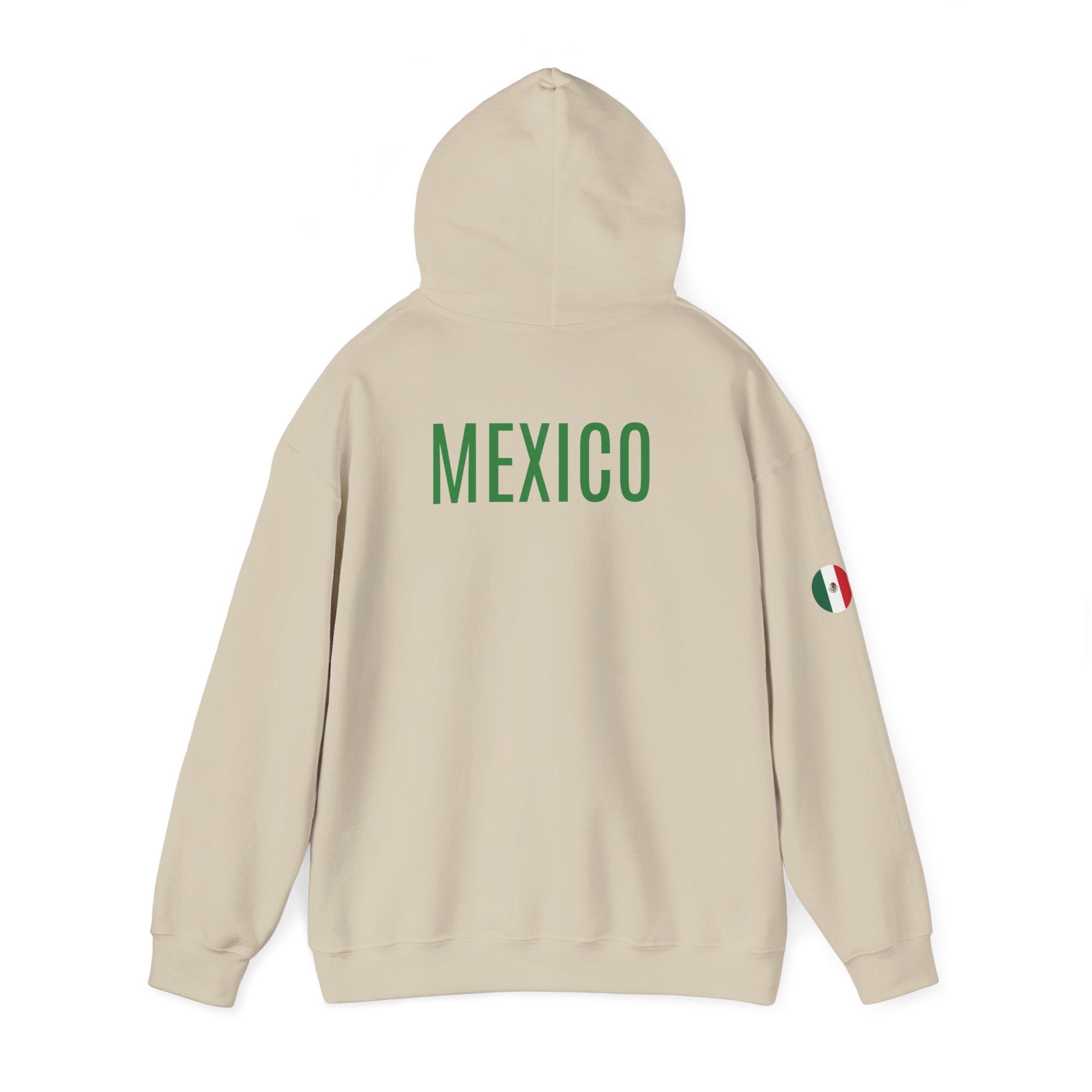 Mexico Flag Hoodie Minimal Mexican Pride Pullover - Etna Gift