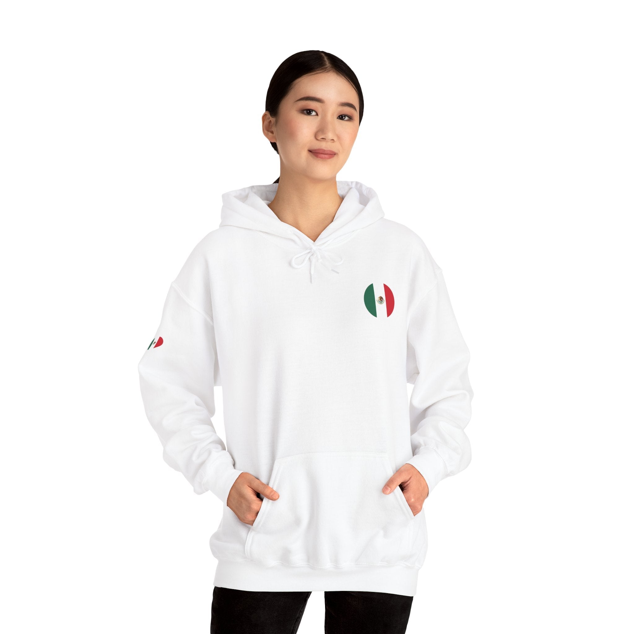 Mexico Flag Hoodie Minimal Mexican Pride Pullover - Etna Gift