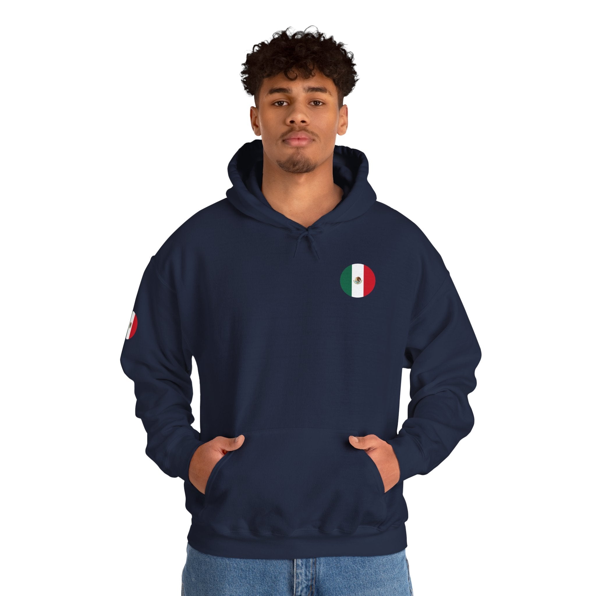 Mexico Flag Hoodie Minimal Mexican Pride Pullover - Etna Gift