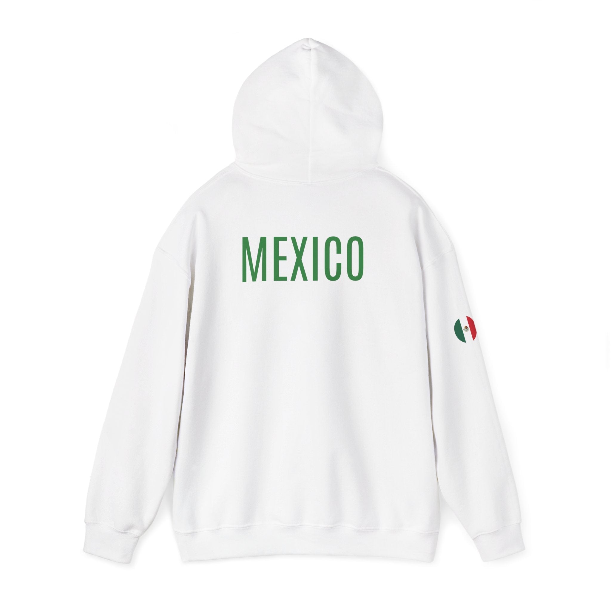 Mexico Flag Hoodie Minimal Mexican Pride Pullover - Etna Gift
