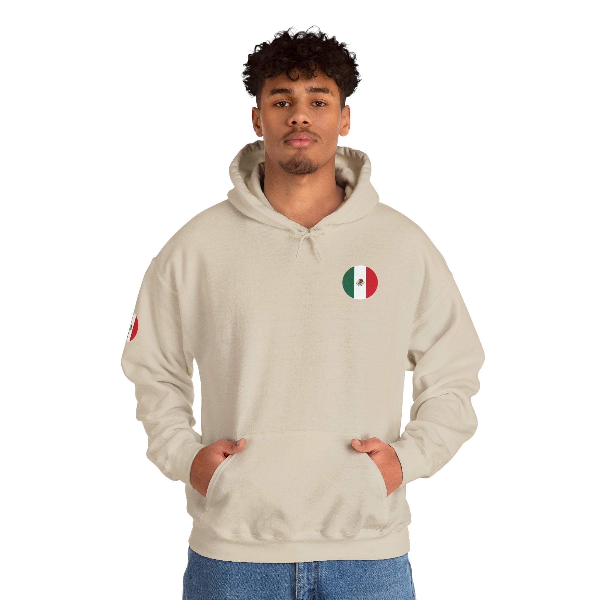 Mexico Flag Hoodie Minimal Mexican Pride Pullover - Etna Gift