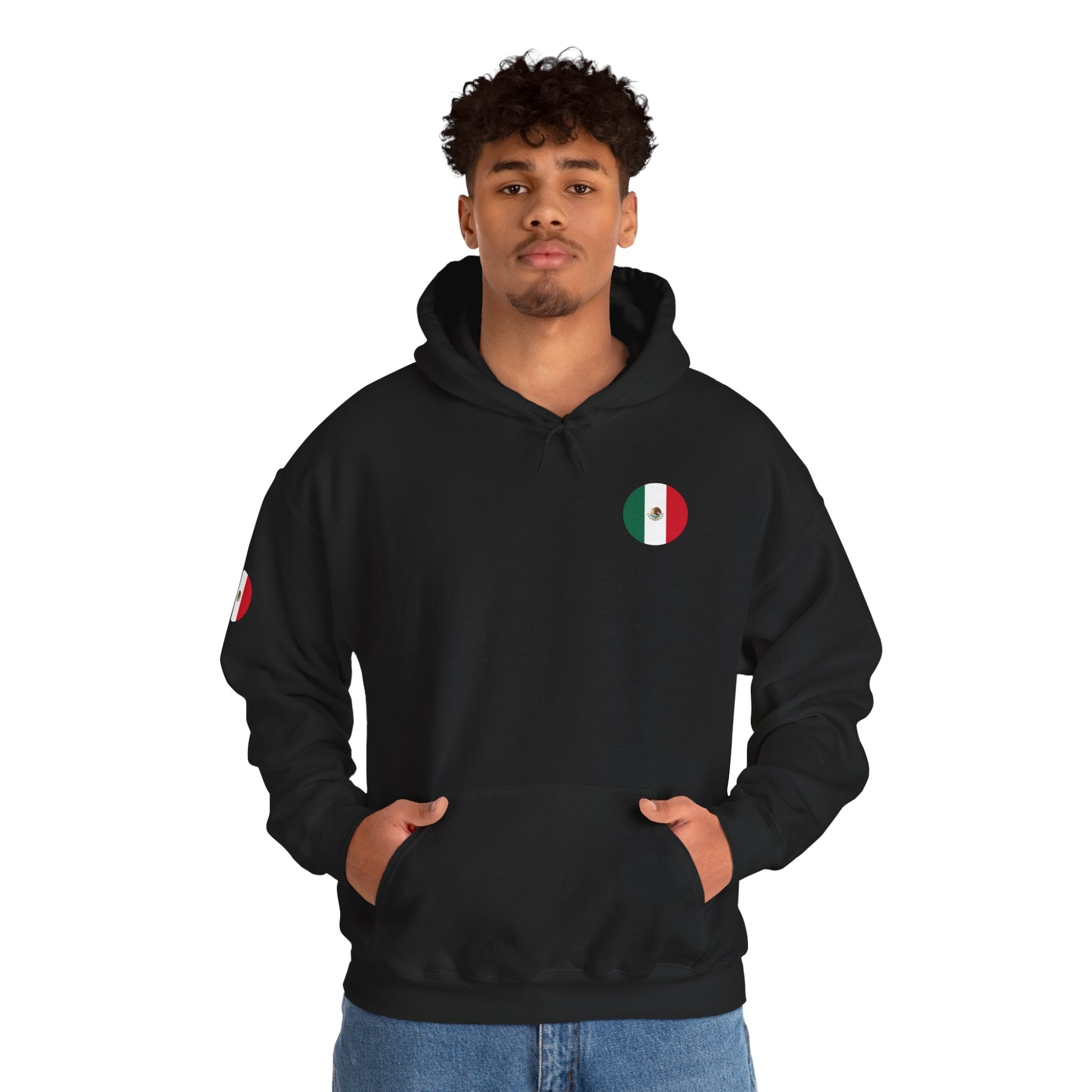 Mexico Flag Hoodie Minimal Mexican Pride Pullover - Etna Gift