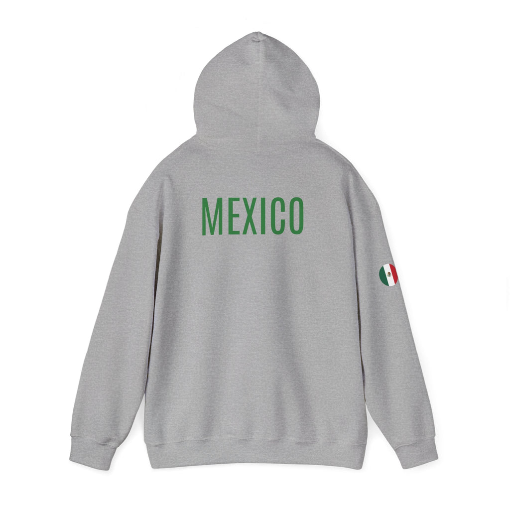 Mexico Flag Hoodie Minimal Mexican Pride Pullover - Etna Gift