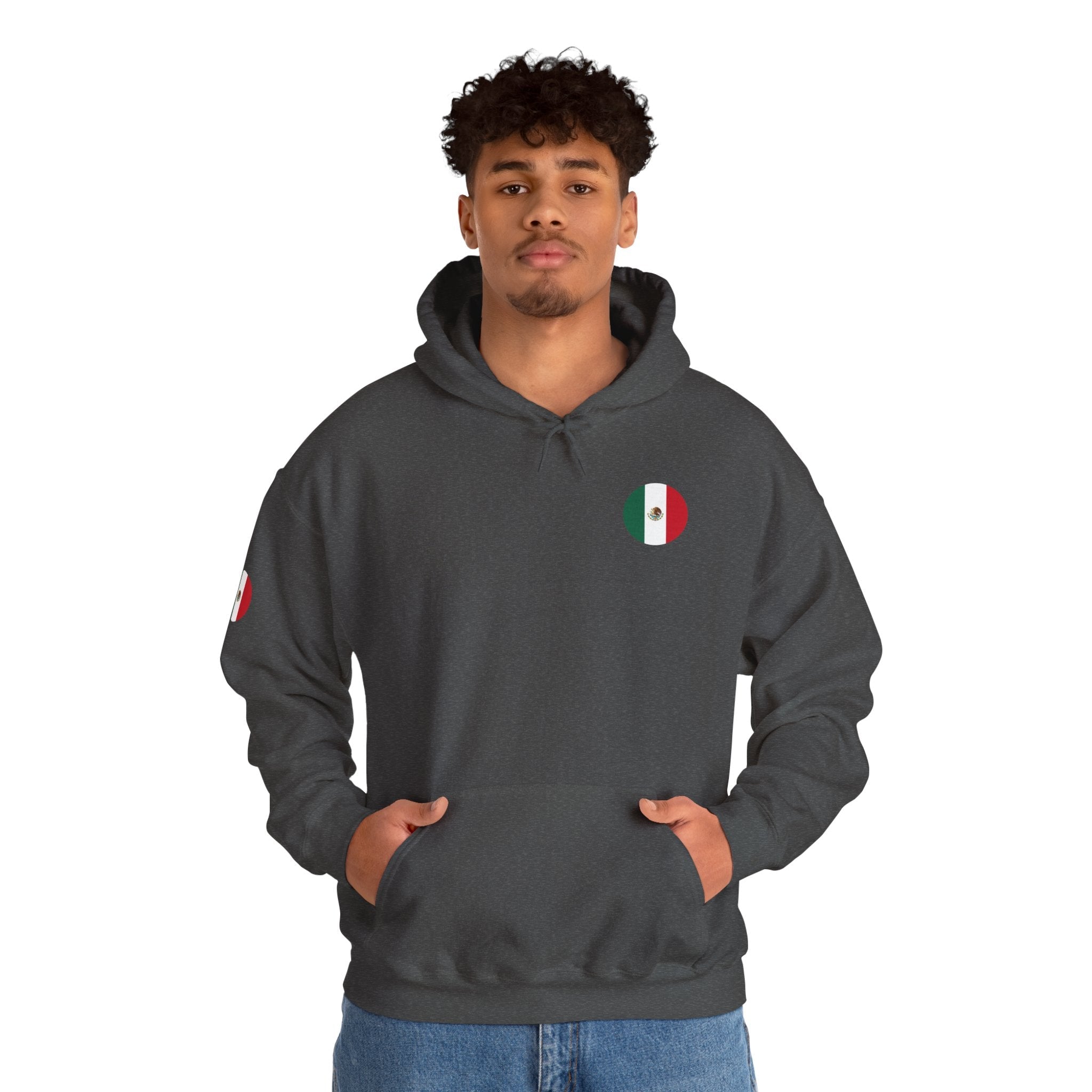 Mexico Flag Hoodie Minimal Mexican Pride Pullover - Etna Gift