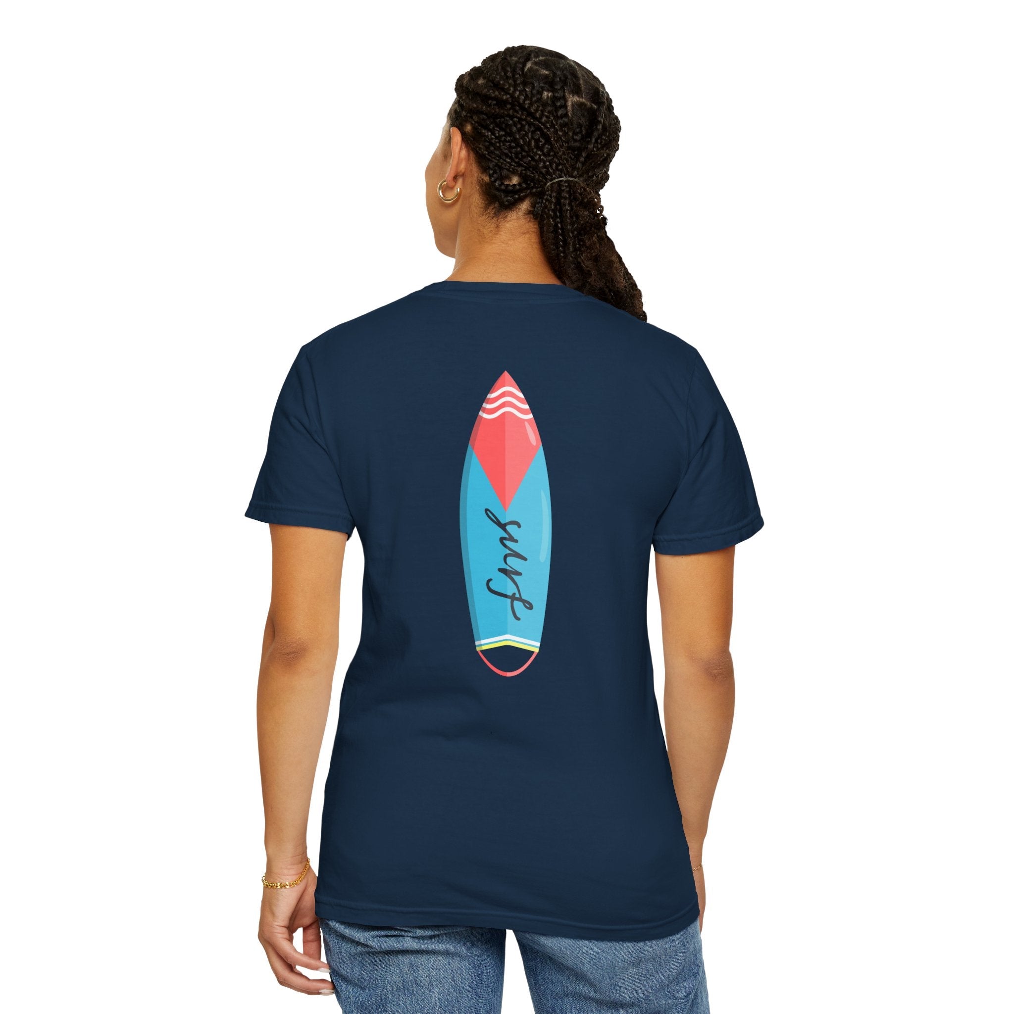 Miami Surfboard T-Shirt Colorful Beach Surf Tee - Etna Gift