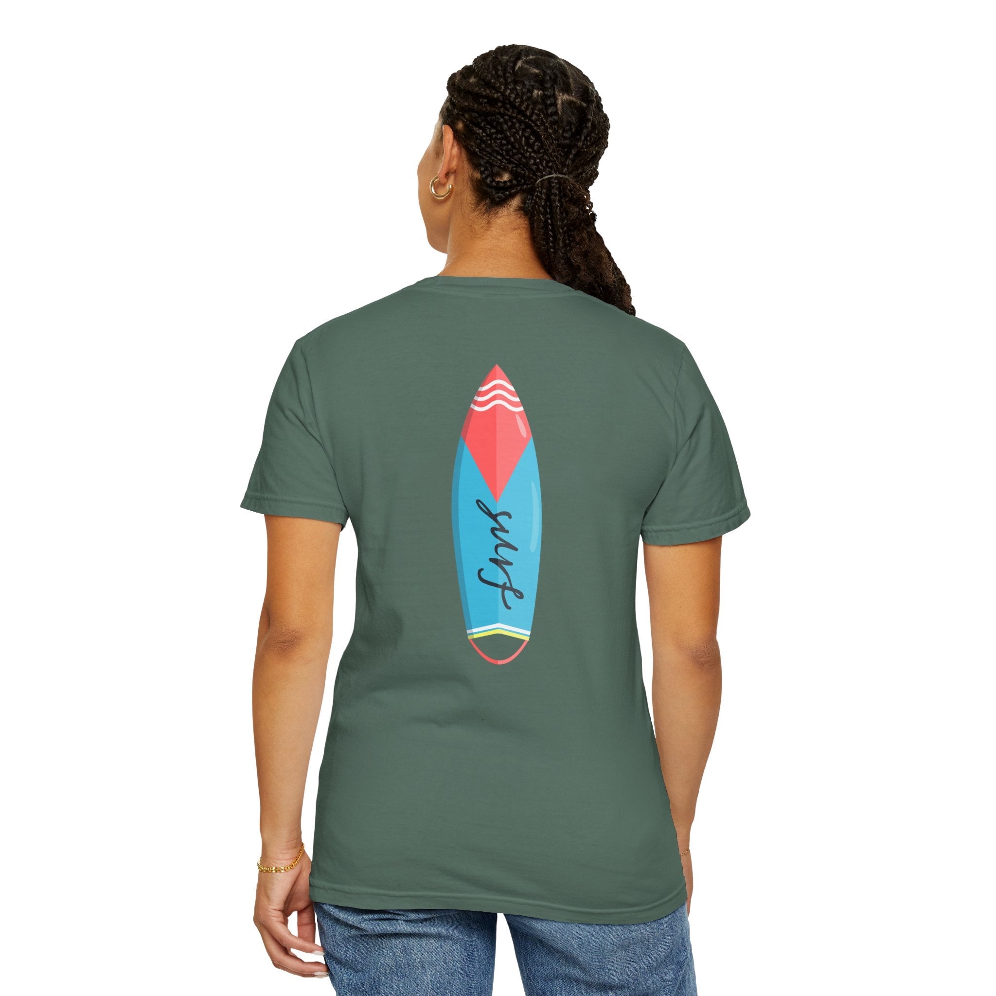 Miami Surfboard T-Shirt Colorful Beach Surf Tee - Etna Gift