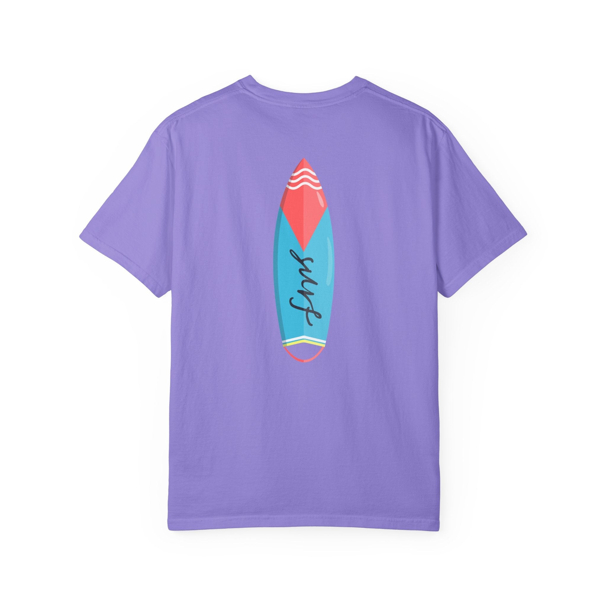 Miami Surfboard T-Shirt Colorful Beach Surf Tee - Etna Gift