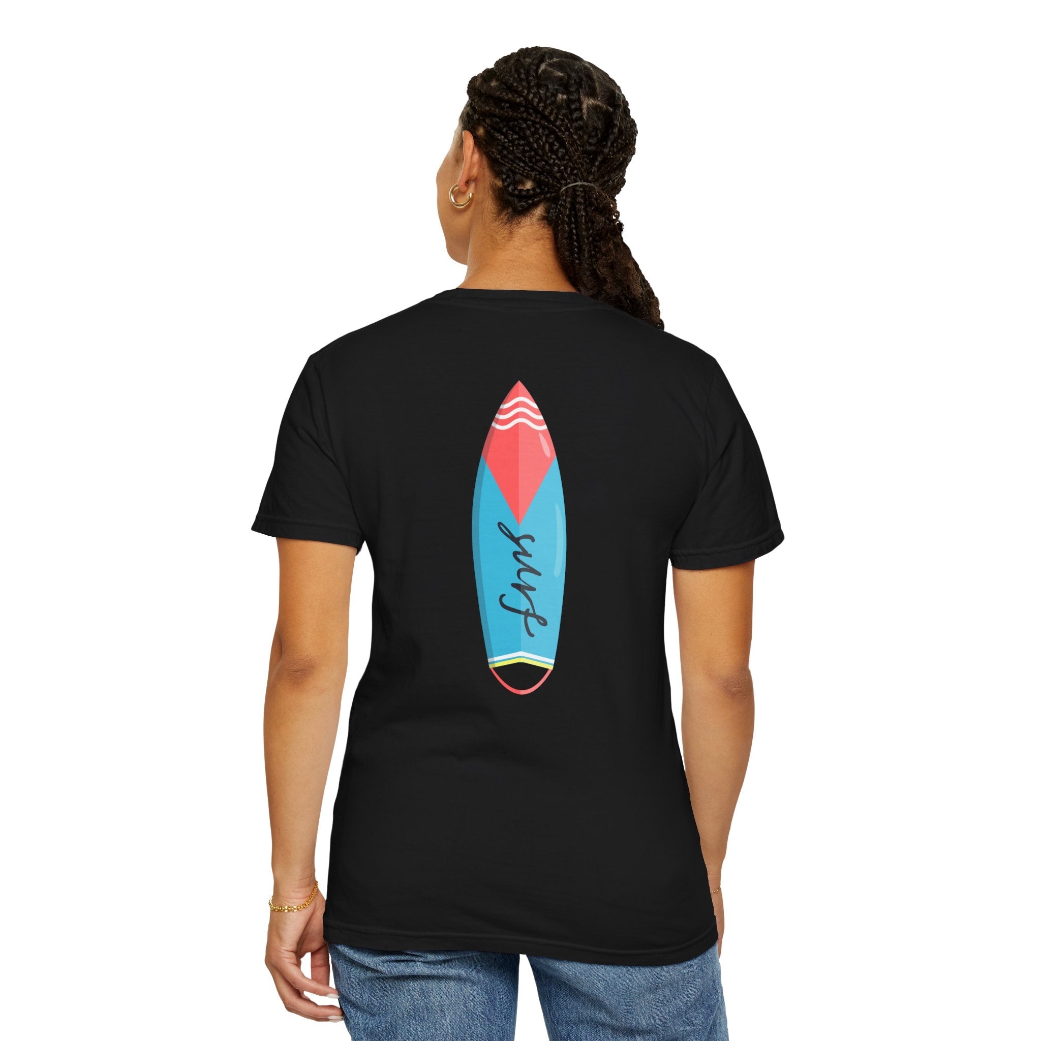 Miami Surfboard T-Shirt Colorful Beach Surf Tee - Etna Gift