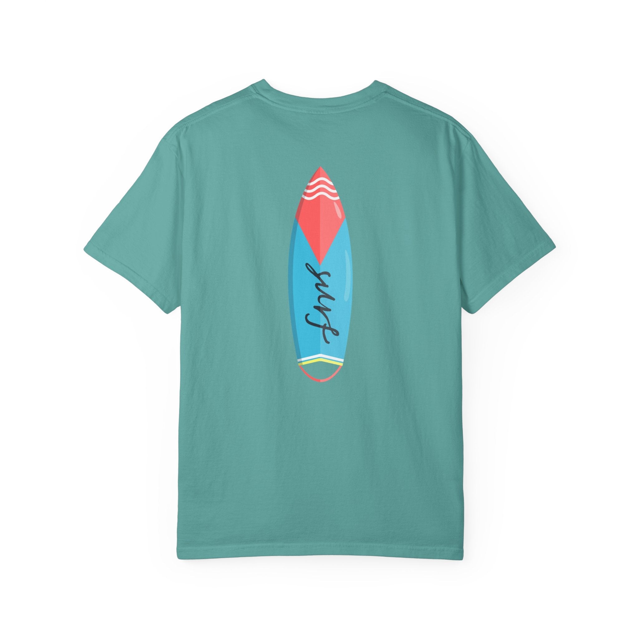 Miami Surfboard T-Shirt Colorful Beach Surf Tee - Etna Gift