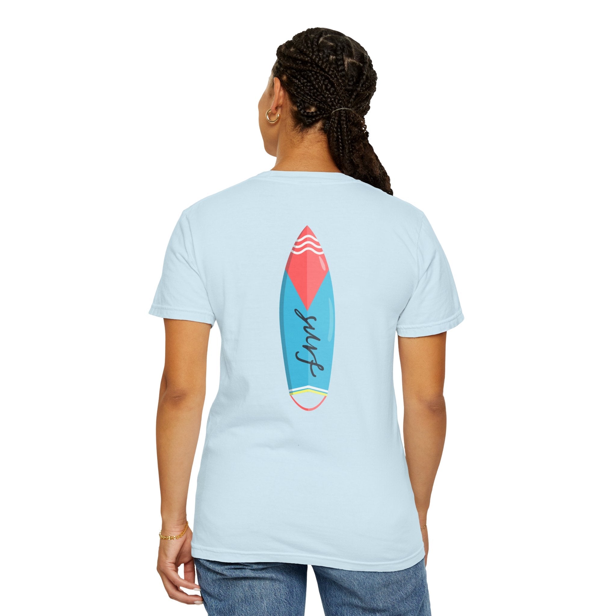Miami Surfboard T-Shirt Colorful Beach Surf Tee - Etna Gift