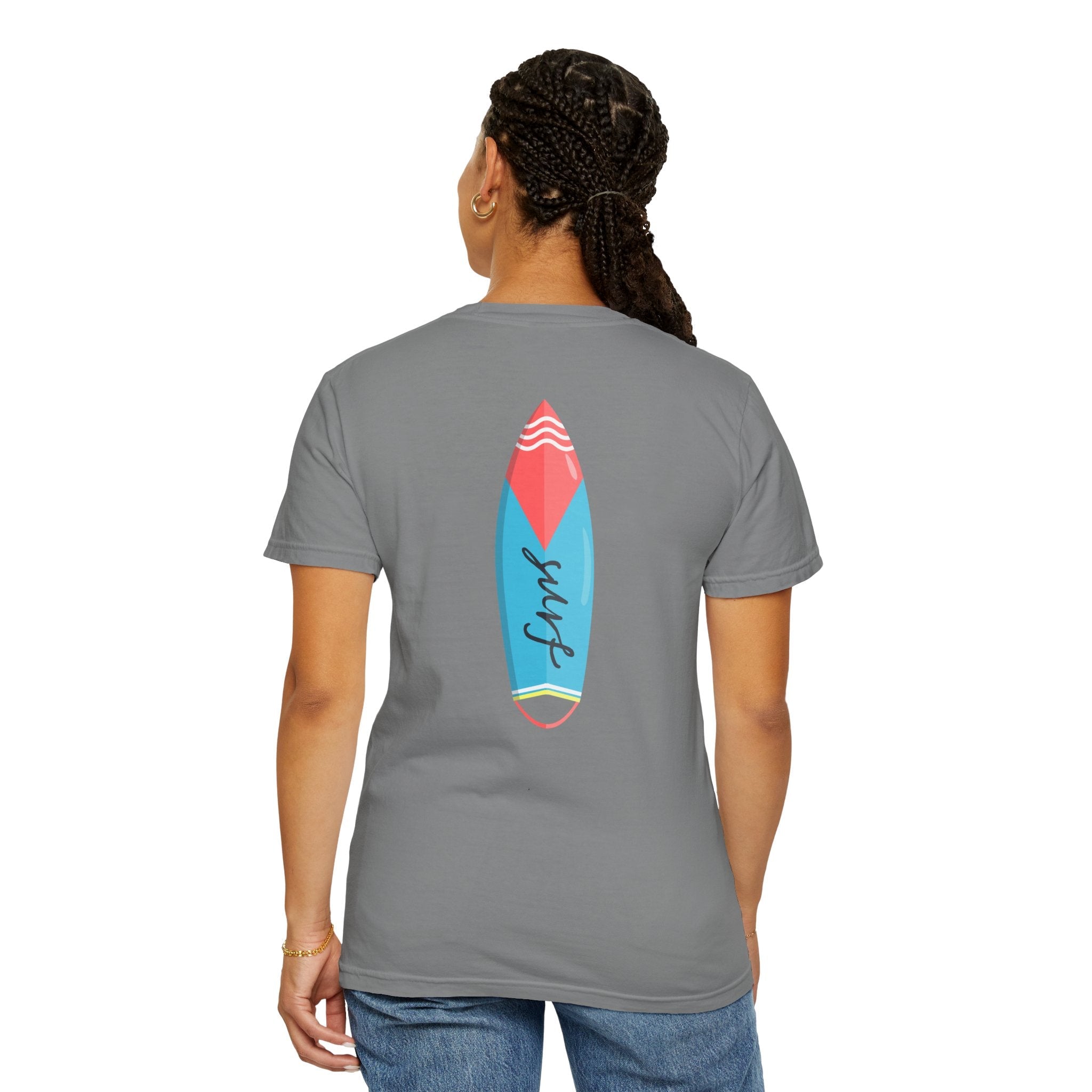 Miami Surfboard T-Shirt Colorful Beach Surf Tee - Etna Gift