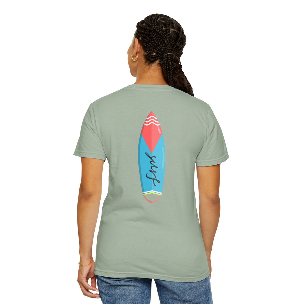 Miami Surfboard T-Shirt Colorful Beach Surf Tee - Etna Gift