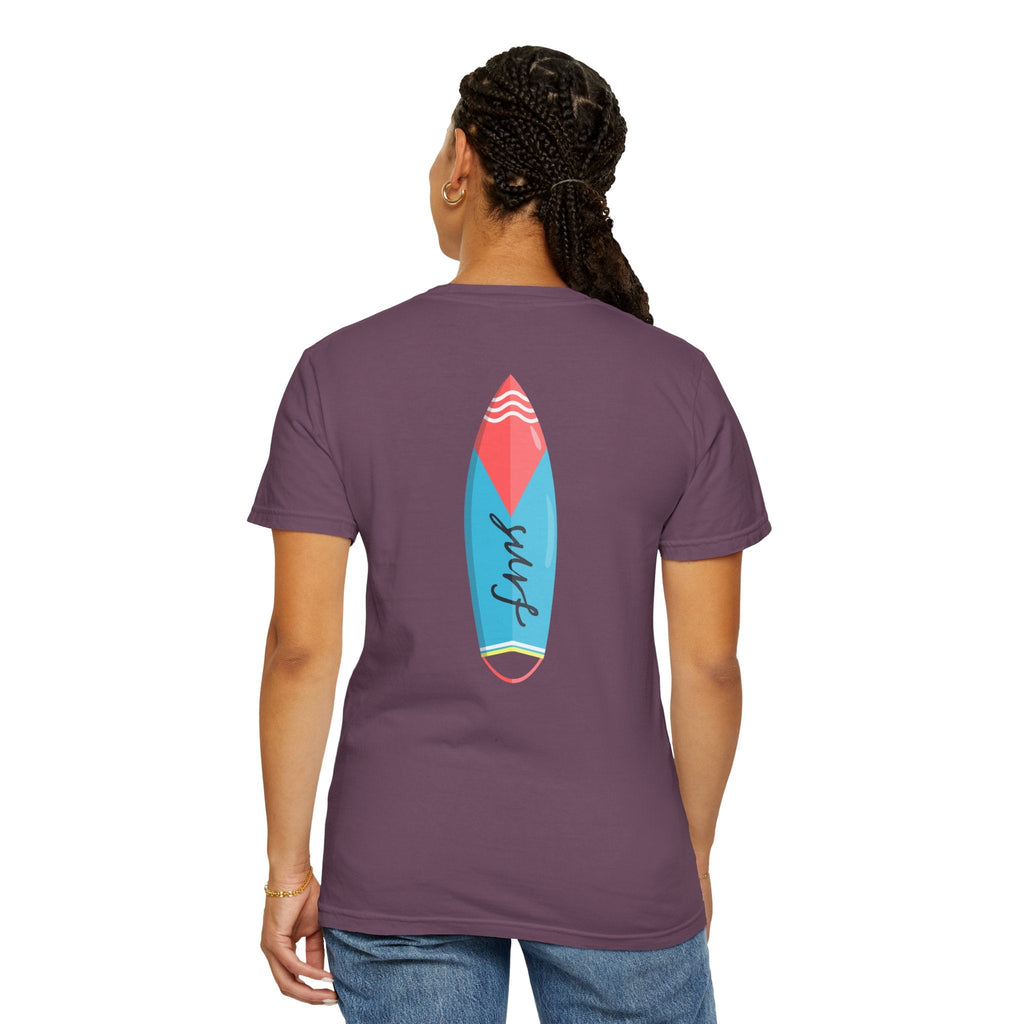 Miami Surfboard T-Shirt Colorful Beach Surf Tee - Etna Gift