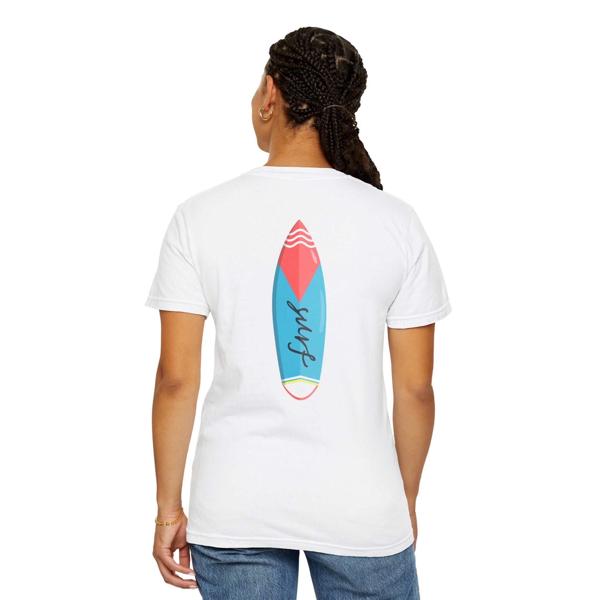 Miami Surfboard T-Shirt Colorful Beach Surf Tee - Etna Gift