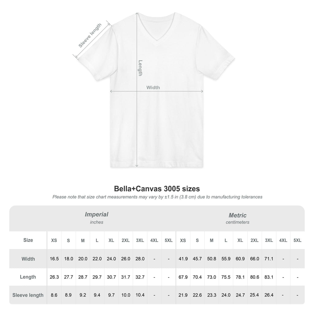Minimal Pink Whale V - Neck Tee - Etna Gift