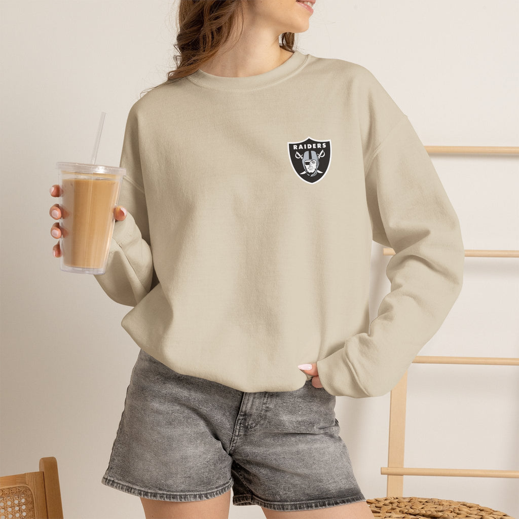 Minimalist Raiders Crest Crewneck Sweatshirt - Etna Gift