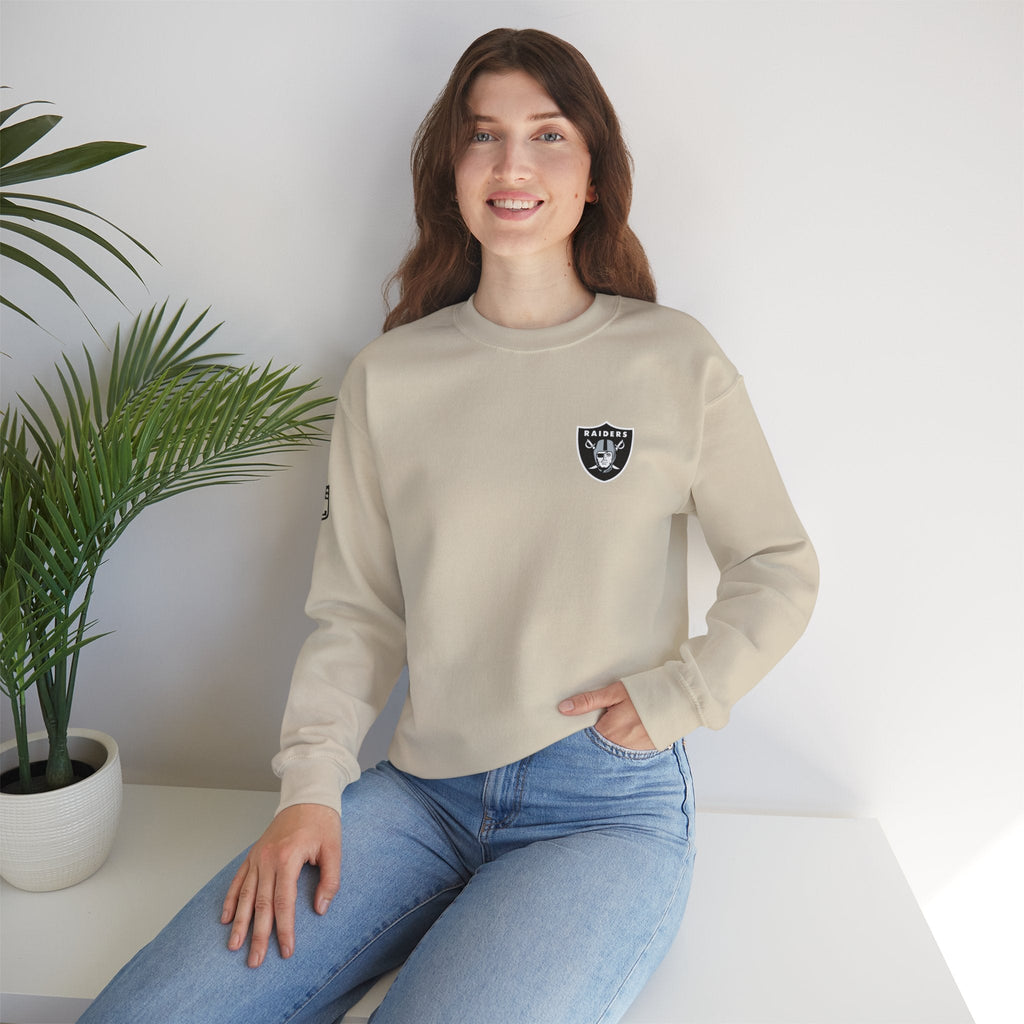 Minimalist Raiders Crest Crewneck Sweatshirt - Etna Gift