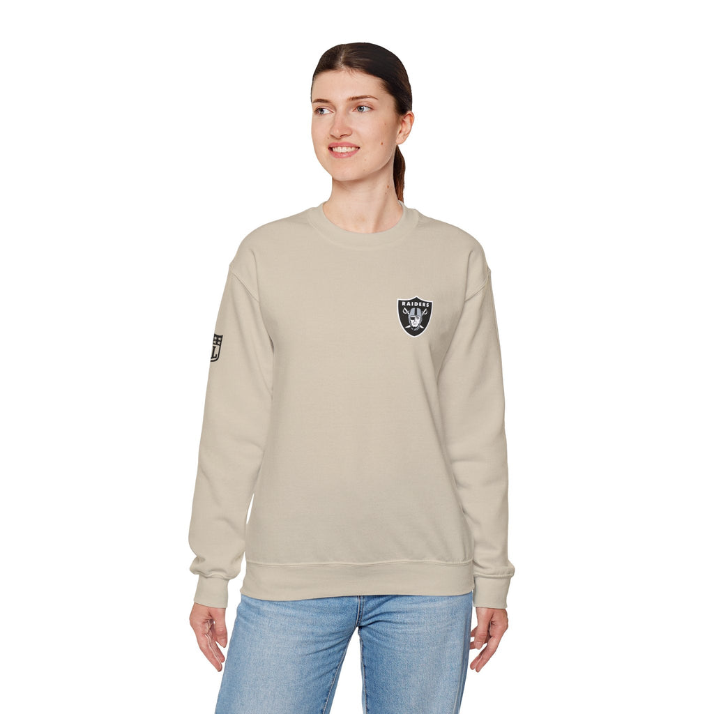 Minimalist Raiders Crest Crewneck Sweatshirt - Etna Gift