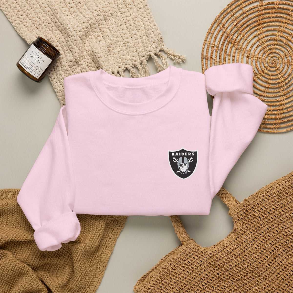 Minimalist Raiders Crest Crewneck Sweatshirt - Etna Gift