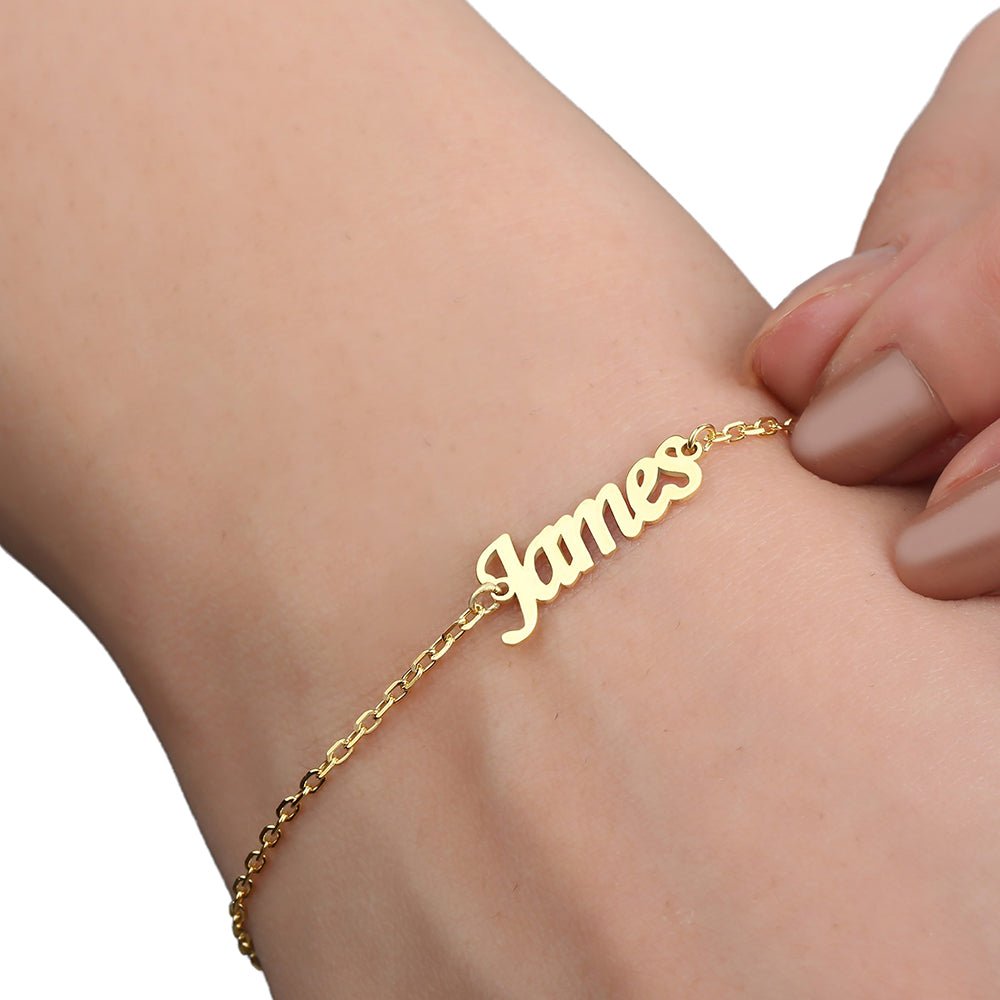 Name Bracelet – 925 Sterling Silver Name Bracelet - Etna Gift