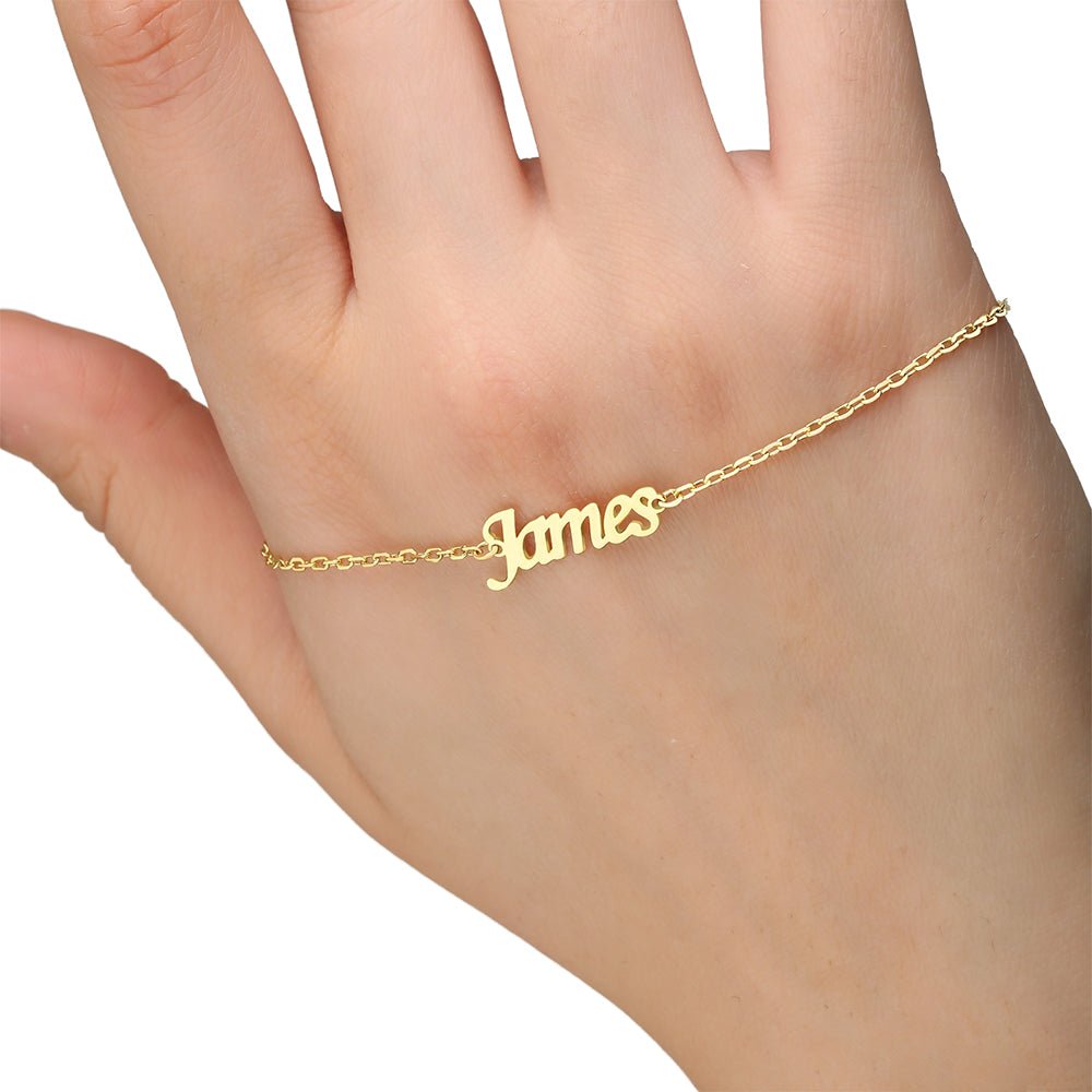 Name Bracelet – 925 Sterling Silver Name Bracelet - Etna Gift