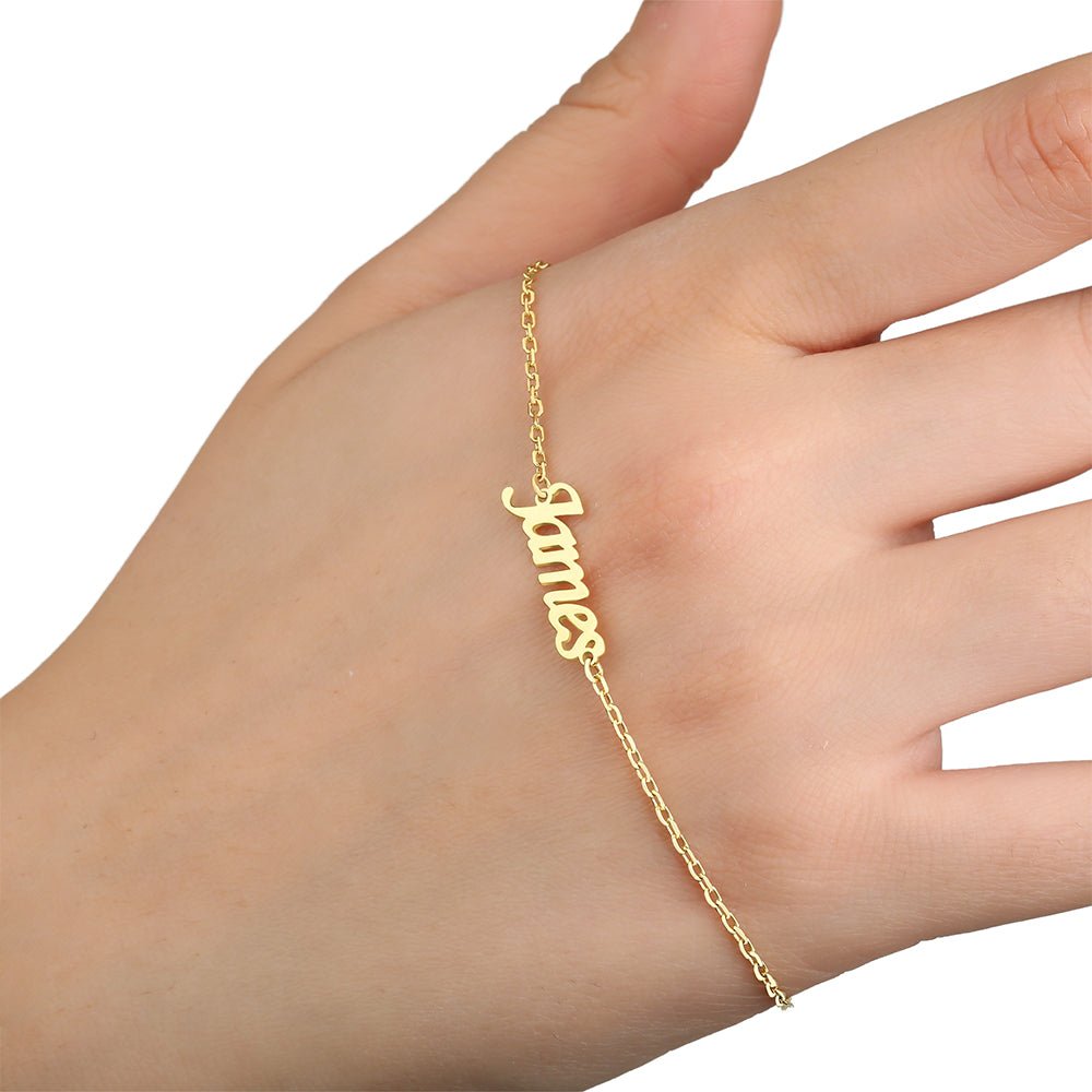 Name Bracelet – 925 Sterling Silver Name Bracelet - Etna Gift