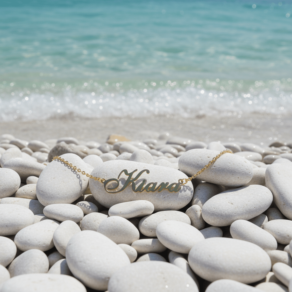 Name Necklace 925 Sterling Silver Handmade Name Necklace - Etna Gift