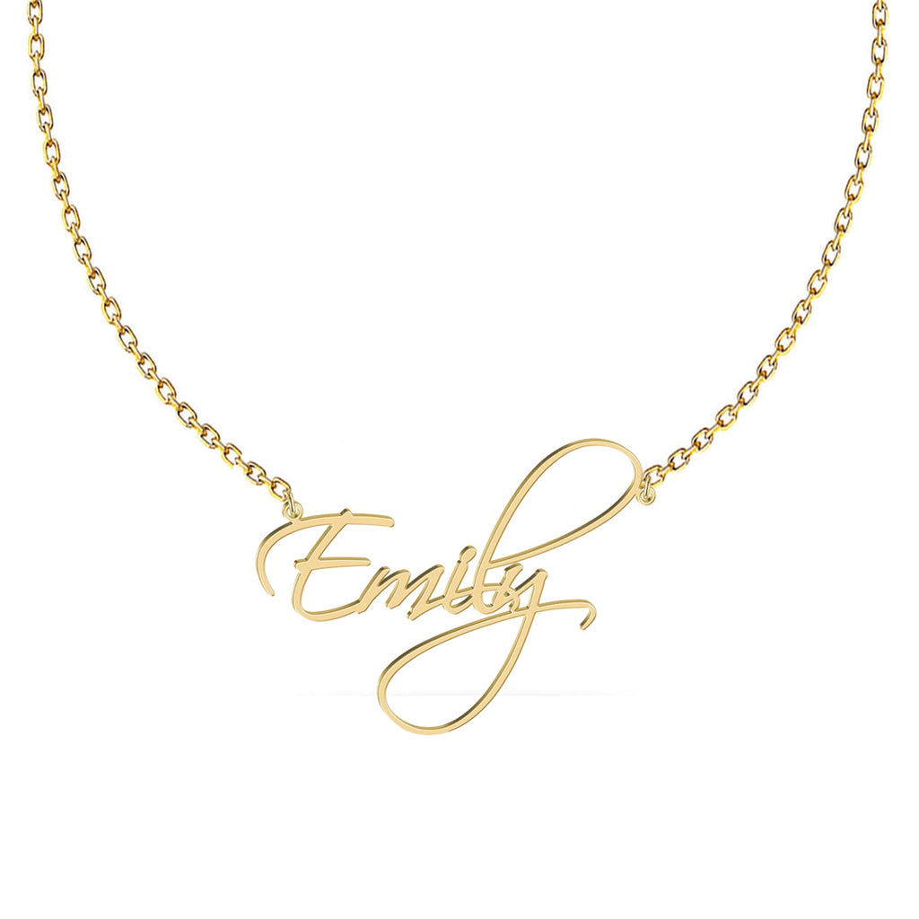 Name Necklace 925 Sterling Silver Handmade Name Necklace - Etna Gift