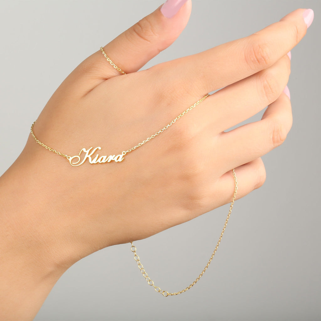 Name Necklace 925 Sterling Silver Handmade Name Necklace - Etna Gift