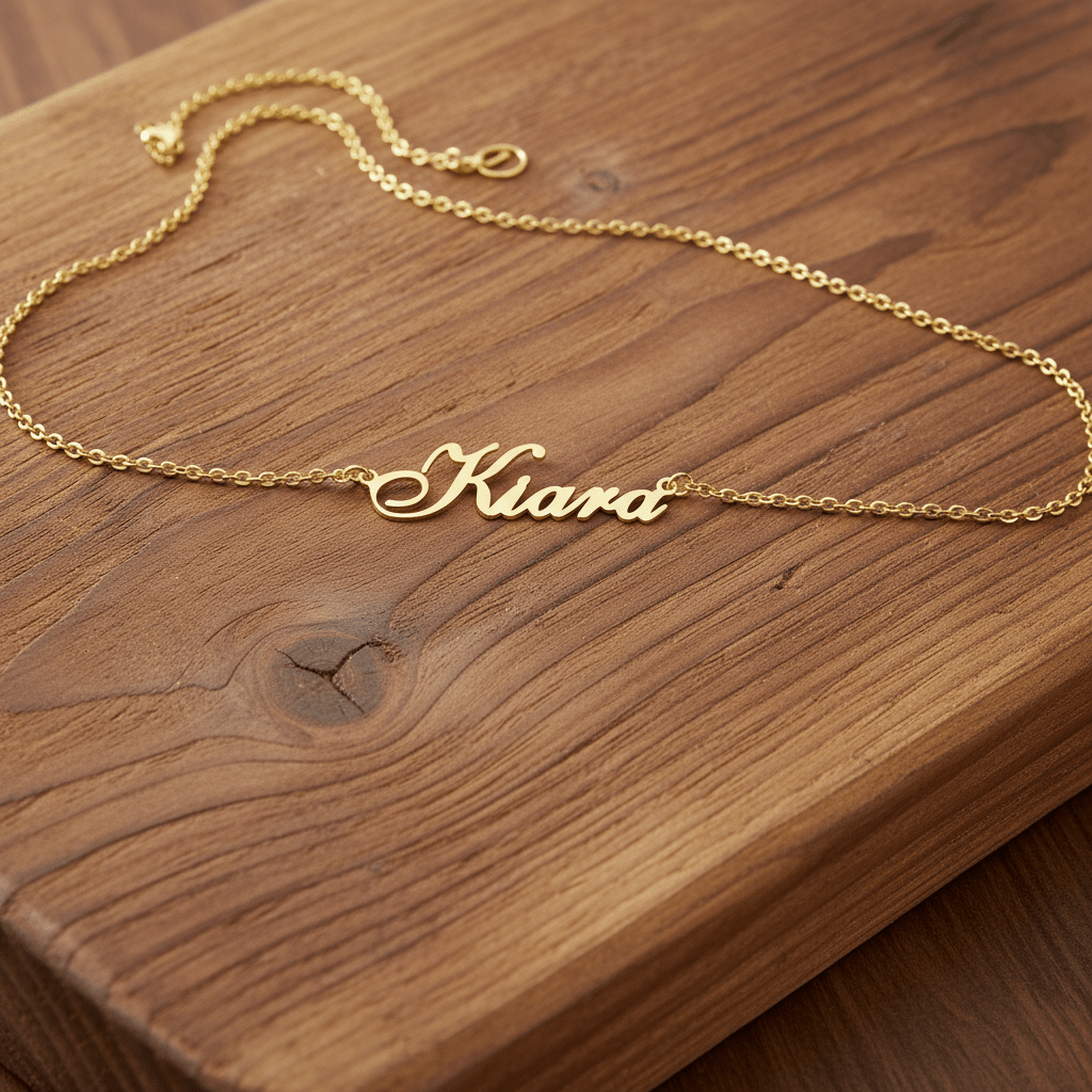 Name Necklace 925 Sterling Silver Handmade Name Necklace - Etna Gift