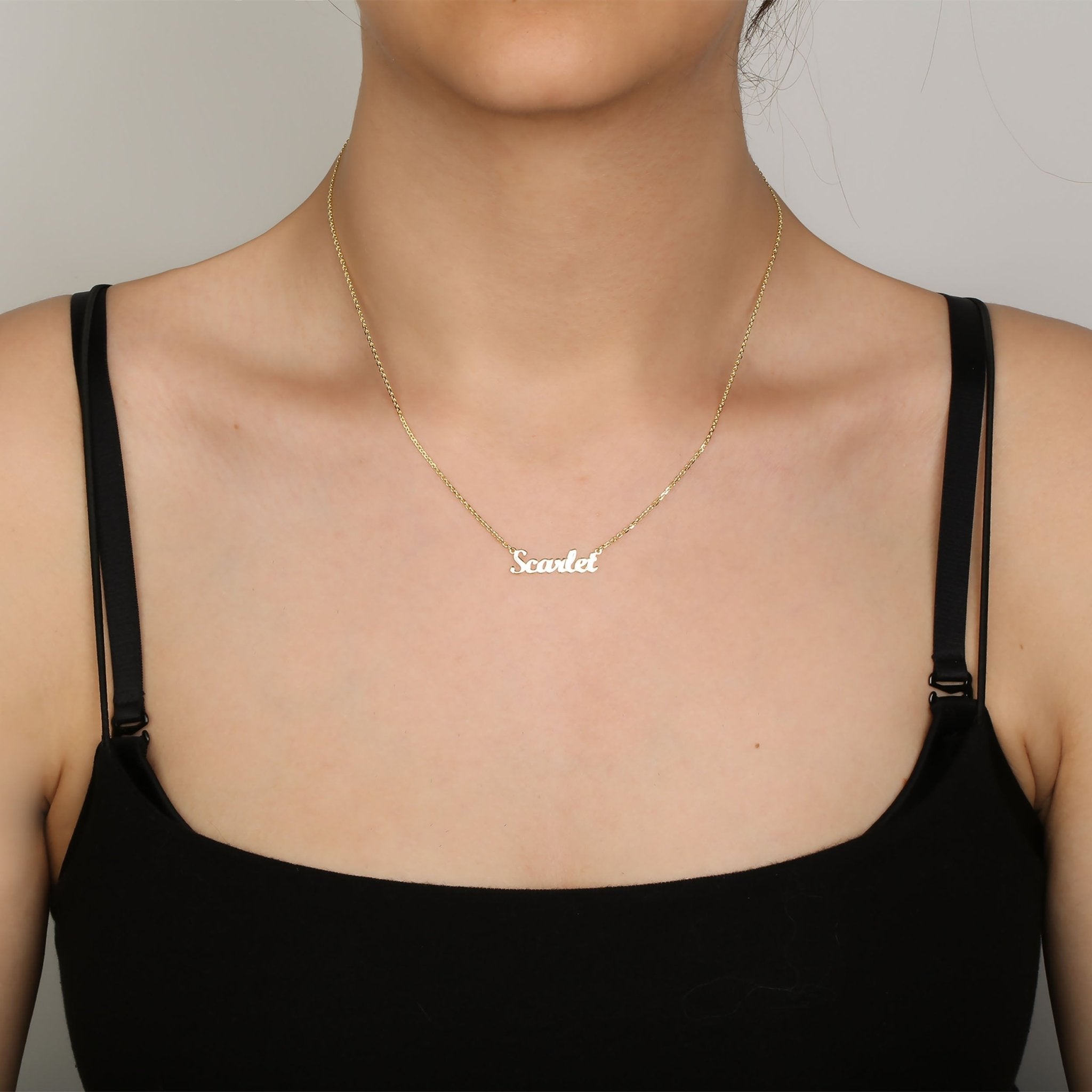 Name Necklace 925 Sterling Silver Handmade Name Necklace - Etna Gift