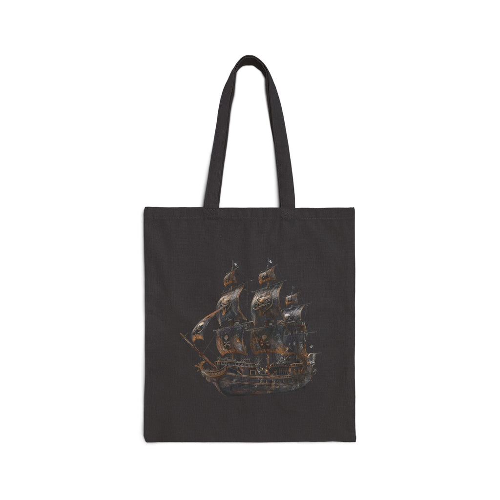 Nautical Canvas Tote — Vintage Ship & Anchor Cotton Tote Bag - Etna Gift