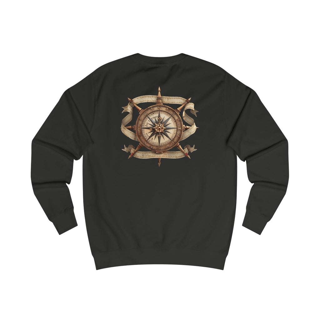 Nautical Compass Sweatshirt — Vintage Maritime Crewneck - Etna Gift
