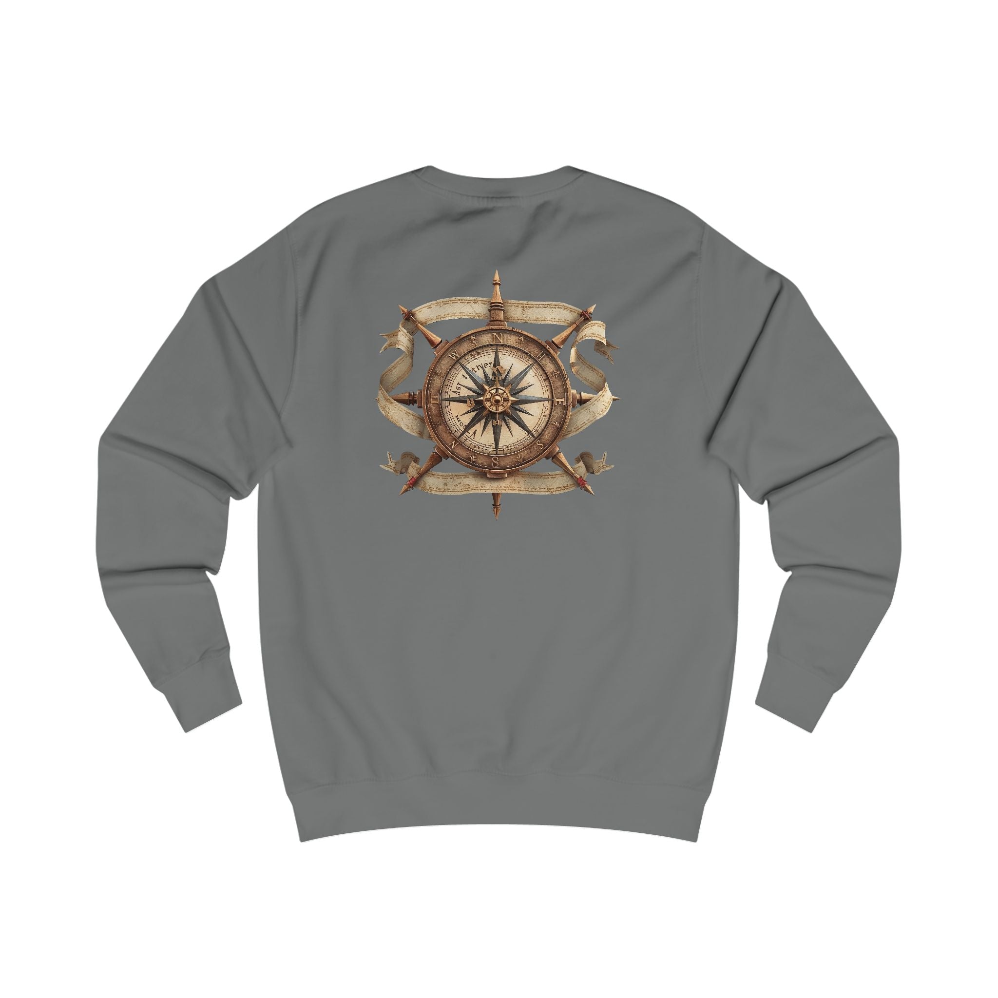 Nautical Compass Sweatshirt — Vintage Maritime Crewneck - Etna Gift