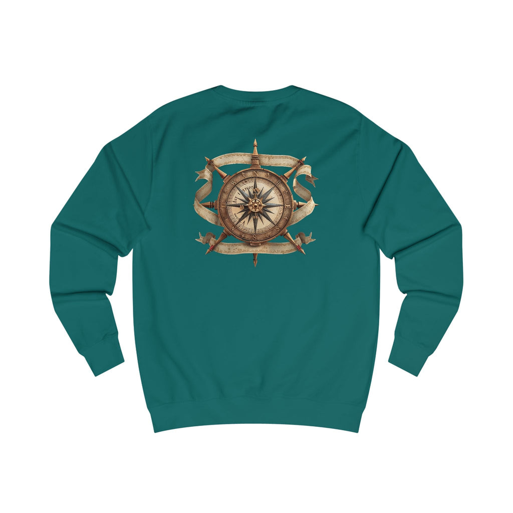 Nautical Compass Sweatshirt — Vintage Maritime Crewneck - Etna Gift