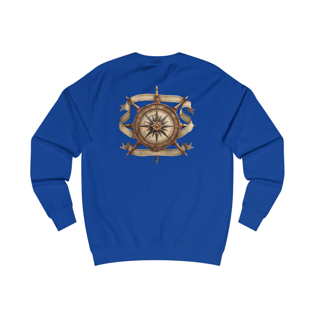 Nautical Compass Sweatshirt — Vintage Maritime Crewneck - Etna Gift