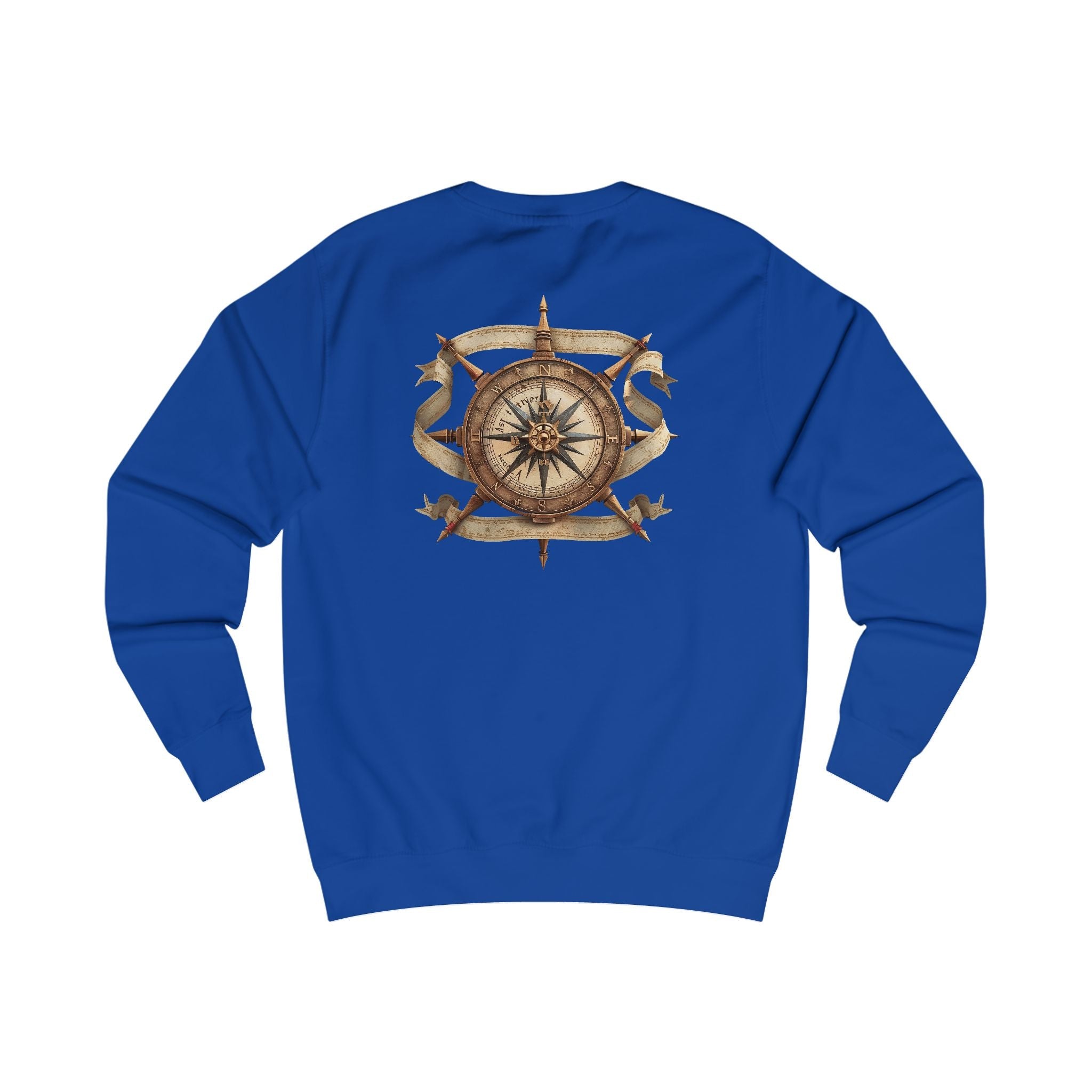 Nautical Compass Sweatshirt — Vintage Maritime Crewneck - Etna Gift