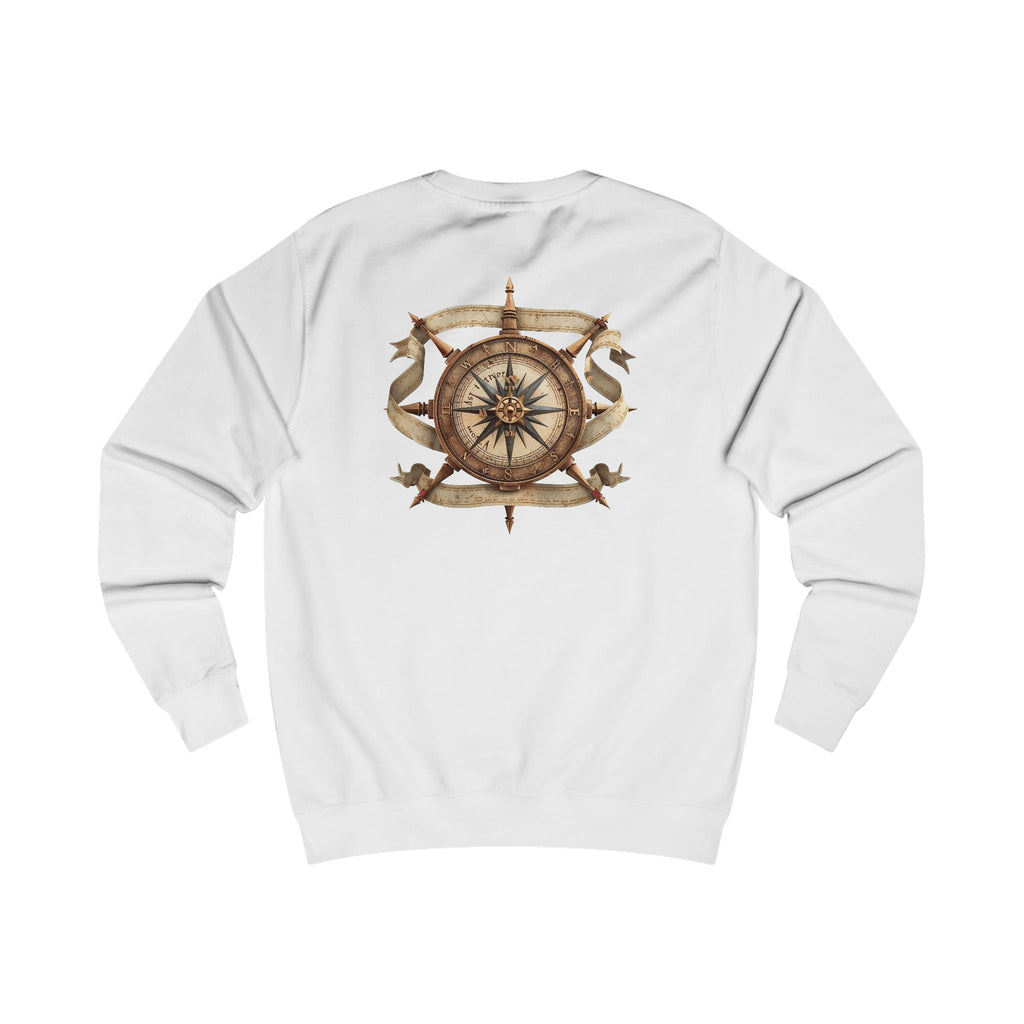 Nautical Compass Sweatshirt — Vintage Maritime Crewneck - Etna Gift