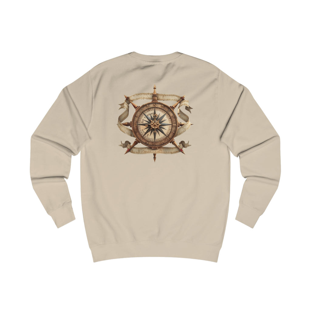 Nautical Compass Sweatshirt — Vintage Maritime Crewneck - Etna Gift